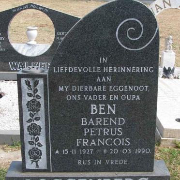 LOGGENBERG Ben Barend Petrus Francois 1927-1990