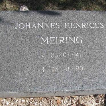 MEIRING Johannes Henricus 1941-1990