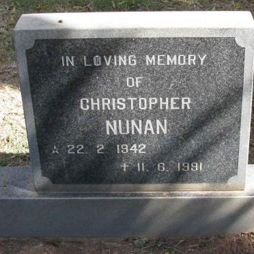 NUNAN Christopher 1942-1991