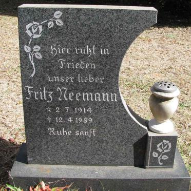 NEEMANN Fritz 1914-1989