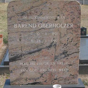 OBERHOLZER Barend 1931-1990