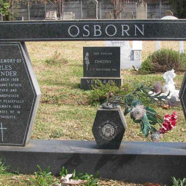 OSBORN Charles Alexander 1908-1990 &amp; Constance Gertrude 1907-1992