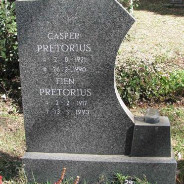 PRETORIUS Casper 1921-1990 &amp; Fien 1917-1993