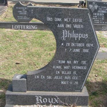 ROUX Philippus 1924-1986