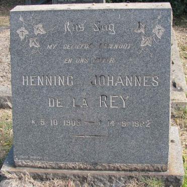 REY Henning Johannes, de la 1908-1962