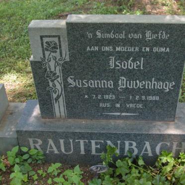 RAUTENBACH Isobel Susanna Duvenhage 1923-1988