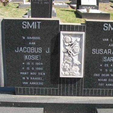 SMIT Jacobus J. 1904-1980 &amp; Susara J.C. 1909-1999