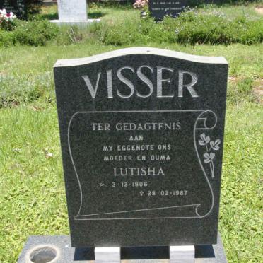 VISSER Lutisha 1906-1987