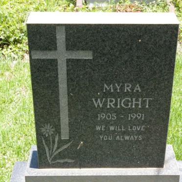 WRIGHT Myra 1905-1991