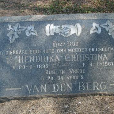 BERG Hendrika Christina, van den 1895-1967