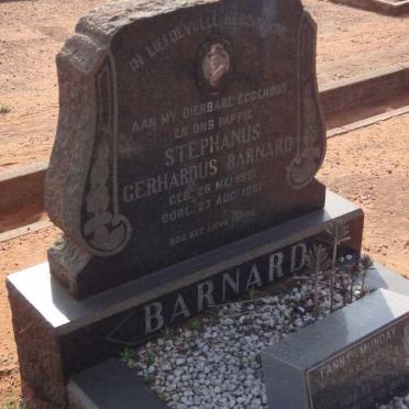 BARNARD Stephanus Gerhardus 1901-1951