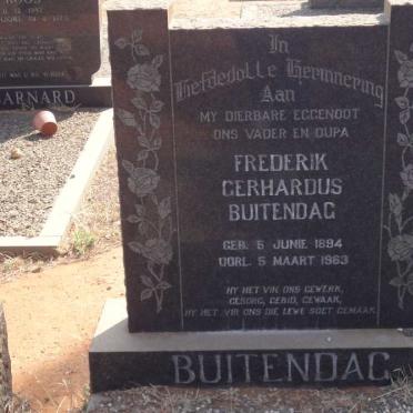 BUITENDAG Frederik Gerhardus 1894-1963