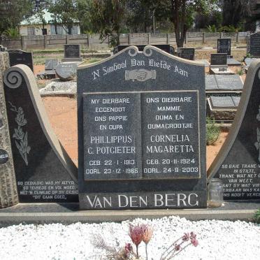 BERG Philippus C. Potgieter, van den 1913-1965 &amp; Cornelia Magaretta 1924-2003