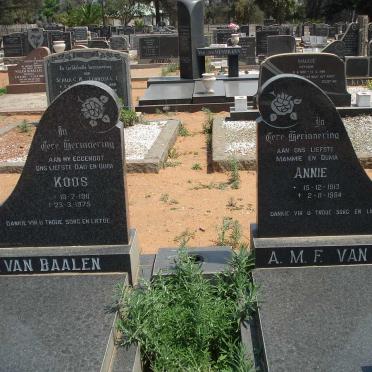 BAALEN J.M., van 1911-1975 &amp; A.M.F.1913-1984