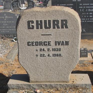 CHURR George Ivan 1938-1968