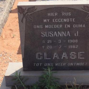 CLAASE Susanna J. 1908-1982