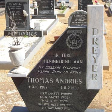 DREYER Thomas Andries 1967-1988