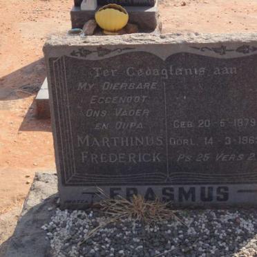 ERASMUS Marthinus Frederick 1879-1963