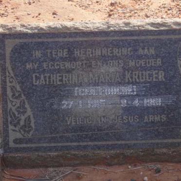 KRUGER Catherina Maria nee Fouche 1915-1961