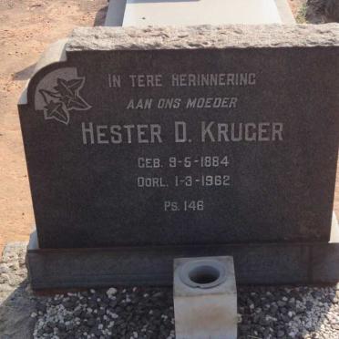 KRUGER Hester D. 1884-1962