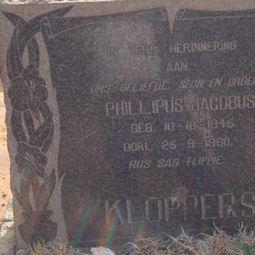 KLOPPERS Phillipus Jacobus 1945-1960