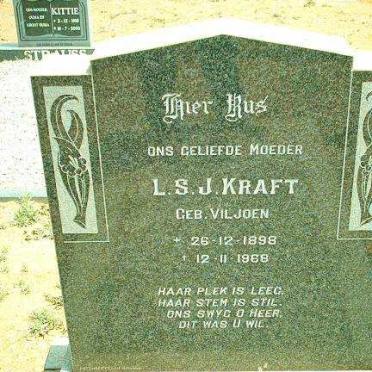 KRAFT L.S.J. nee VILJOEN 1898-1968
