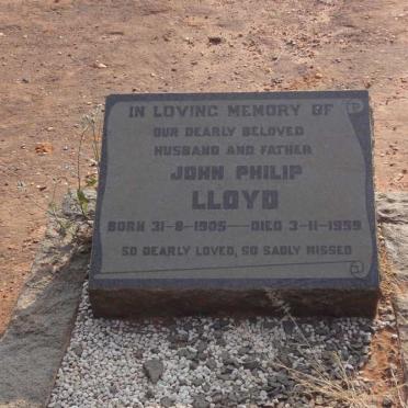 LLOYD John Philip 1905-1959
