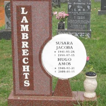 LAMBRECHTS Hugo Amos 1940-2009 &amp; Susara Jacob 1941-1998