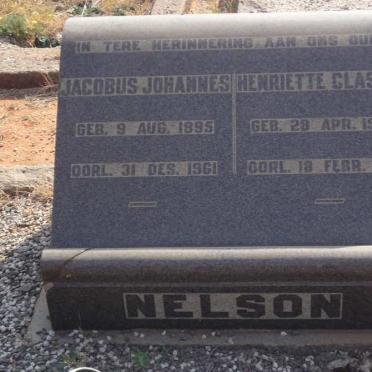 NELSON Jacobus Johannes 1895-1961 &amp; Henriette Clasina 1904-1962