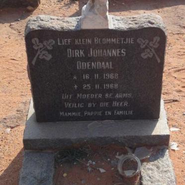 ODENDAAL Dirk Johannes 1968-1968