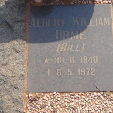 ORME Albert William 1940-1972