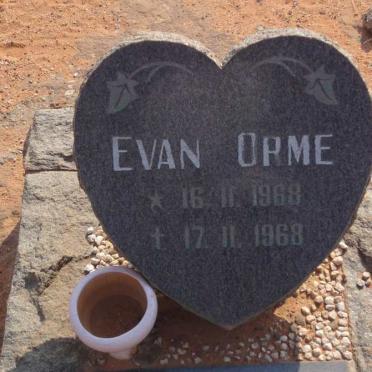 ORME Evan 1968-1968
