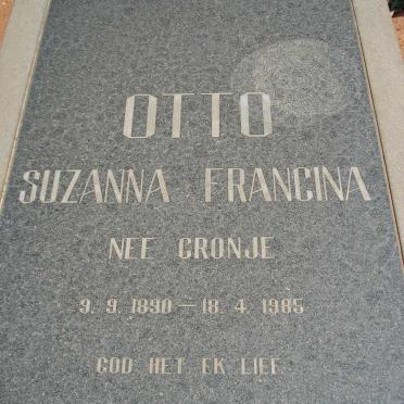 OTTO Susanna Francina nee CRONJE 1890-1985