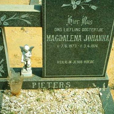 PIETERS Magdalena Johanna 1973-1974