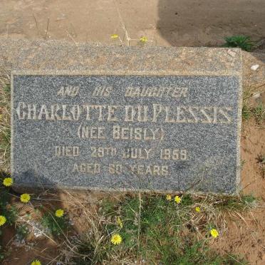 PLESSIS Charlotte, du nee BEISLY -1958