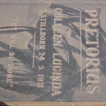PRETORIUS Colleen Lucinda 1971-1971