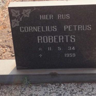 ROBERTS Cornelius Petrus 1934-1959