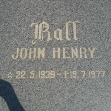 RALL John Henry 1939-1977