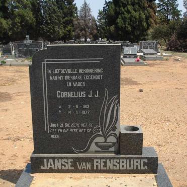 RENSBURG Cornelius J.J., Janse van 1912-1977