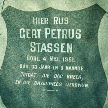 STASSEN Gert Petrus -1951