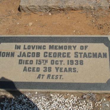 STAGMAN John Jacob George -1938 :: STAGMAN Clifford W.A. -1966