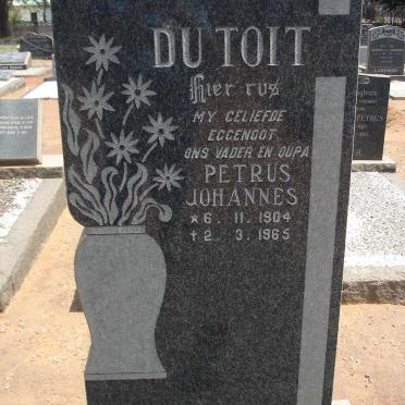 TOIT Petrus Johannes, du 1904-1963