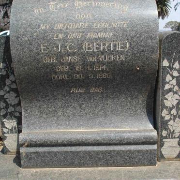VREY E.J.C. nee JANSE VAN VUUREN 1914-1960