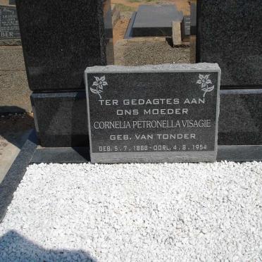 VISAGIE Cornelia Petronella nee VAN TONDER 1888-1954