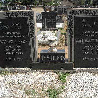 VILLIERS Jacques Pierre, de -1971 &amp; Kate Elizabeth -1976