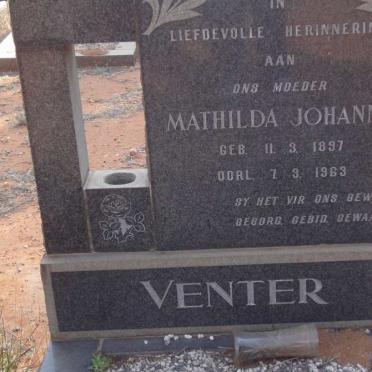 VENTER Mathilda Johanna 1897-1963