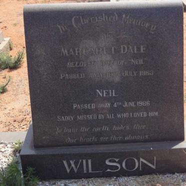 WILSON Neil -1986 &amp; Margaret Dale -1963