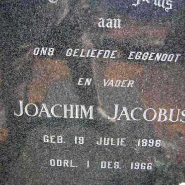 WET Joachim Jacobus, de 1896-1966