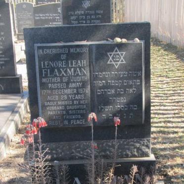 FLAXMAN Lenore Leah -1976