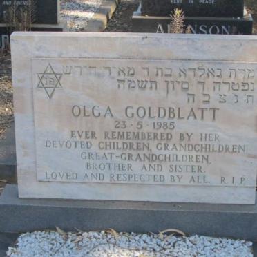 GOLDBLATT Olga -1985